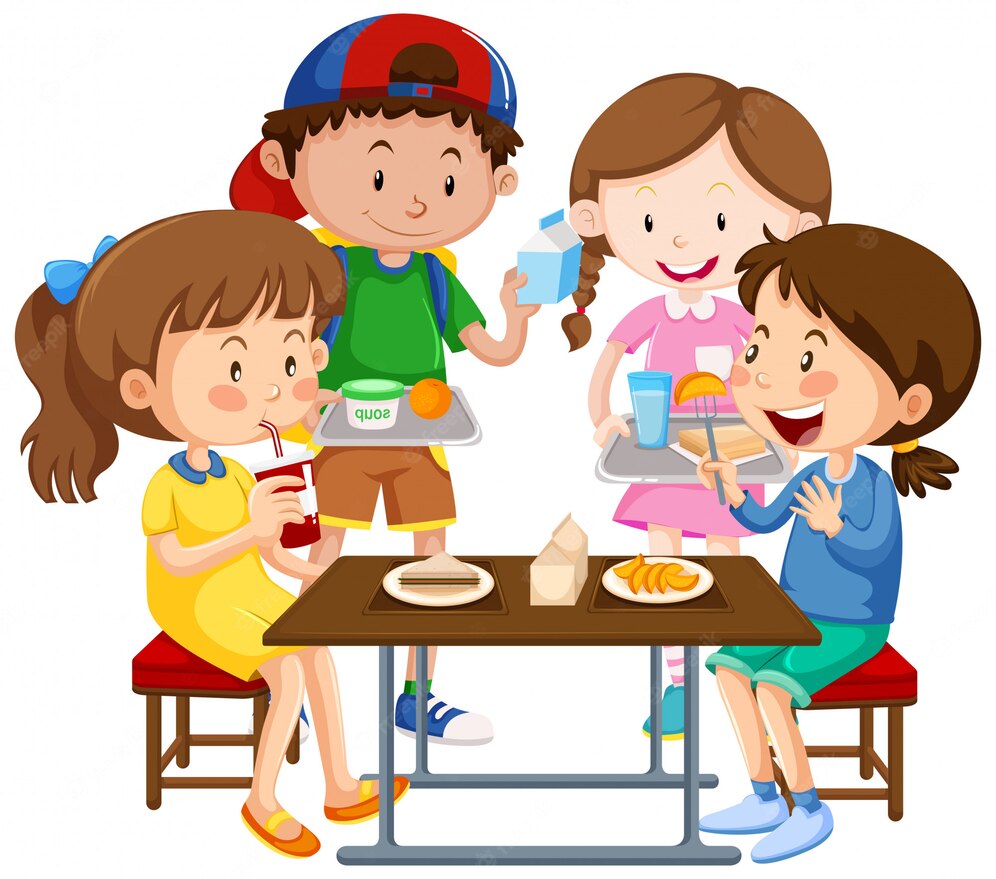 group of children eating together 1308 15791